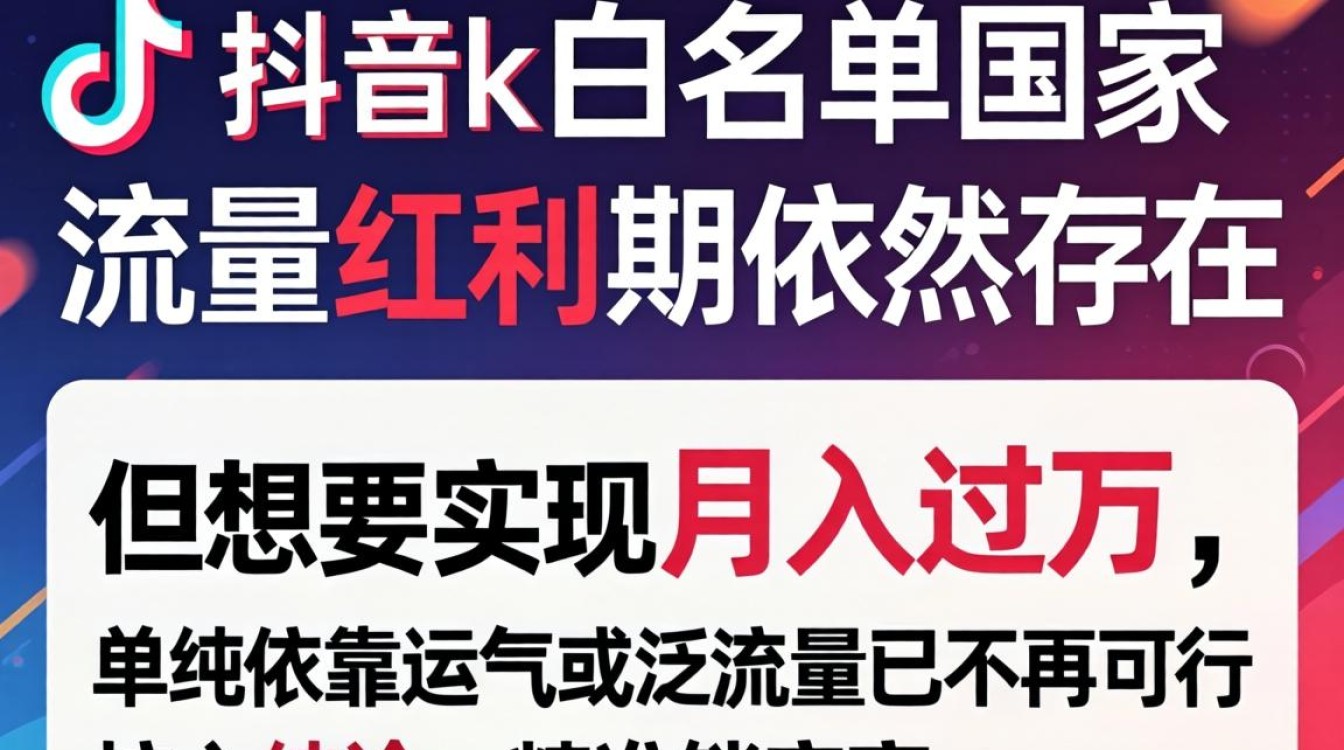 TikTok白名单国家有哪些?揭秘月入过万的变现技巧 TikTok白名单国家有哪些