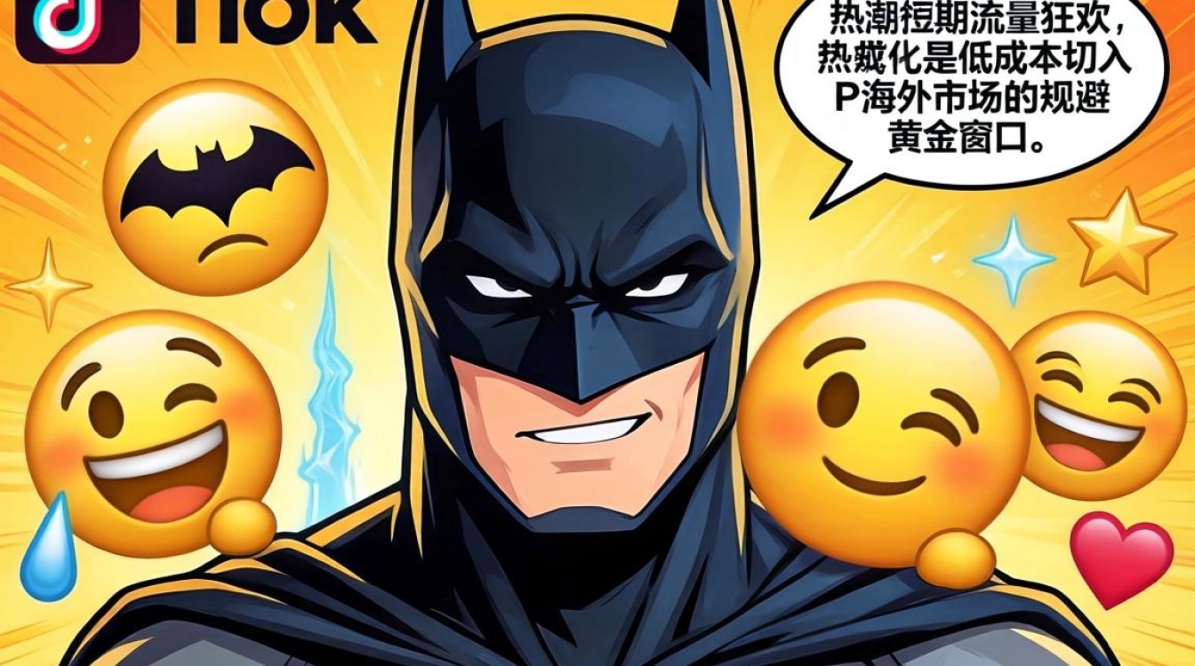 TikTok蝙蝠侠表情怎么做?海外市场入局指南 TikTok蝙蝠侠表情怎么做