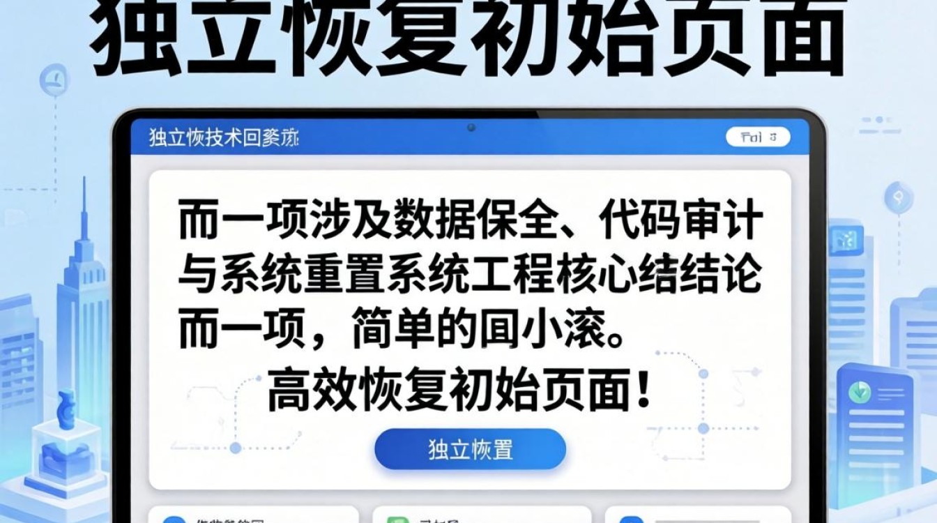 独立站恢复初始页面方法详解