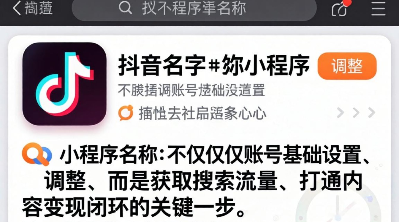 抖音的名字怎么改小程序