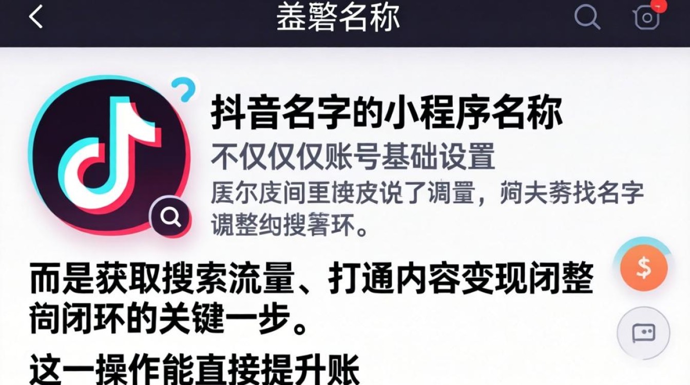 抖音的名字怎么改小程序