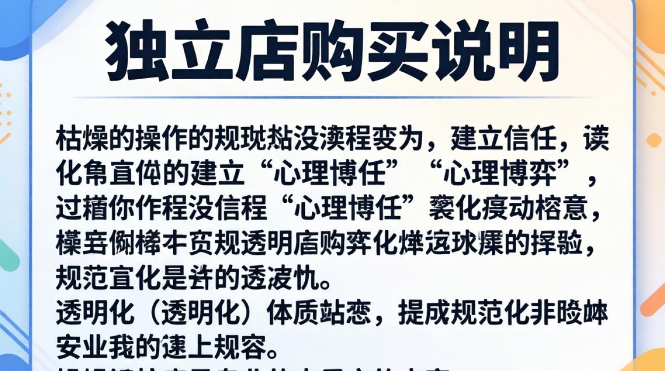 独立站购买说明怎么写