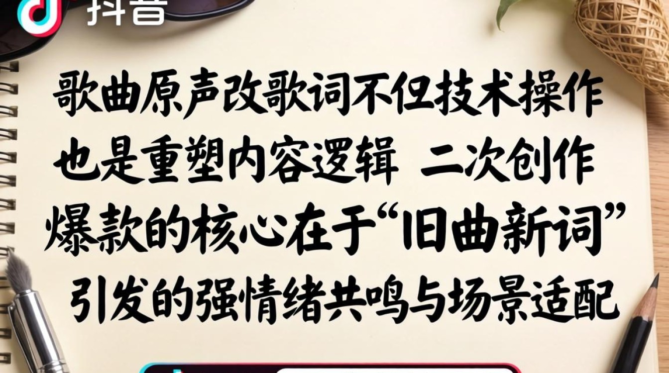 抖音歌曲原声怎么改歌词