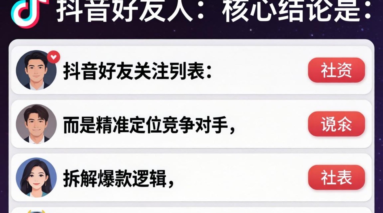 抖音怎么查看关注好友列表