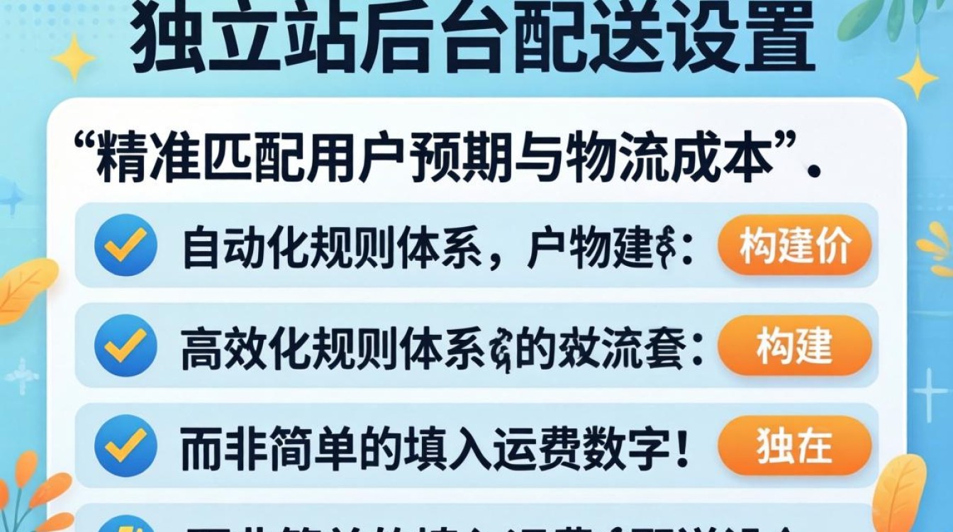 独立站后台怎么设置配送