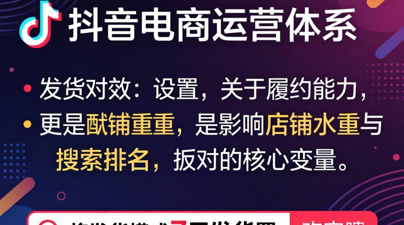抖音店铺发货时间设置教程