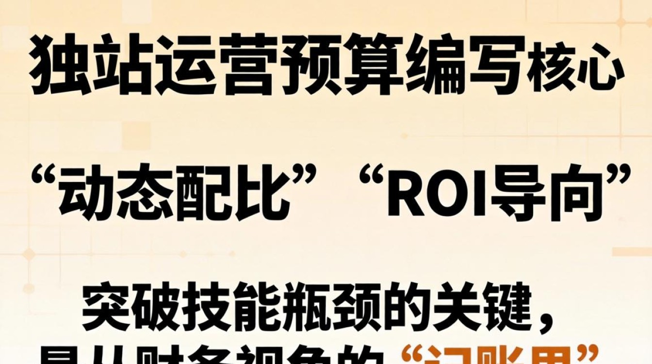 独立站运营预算表格模板