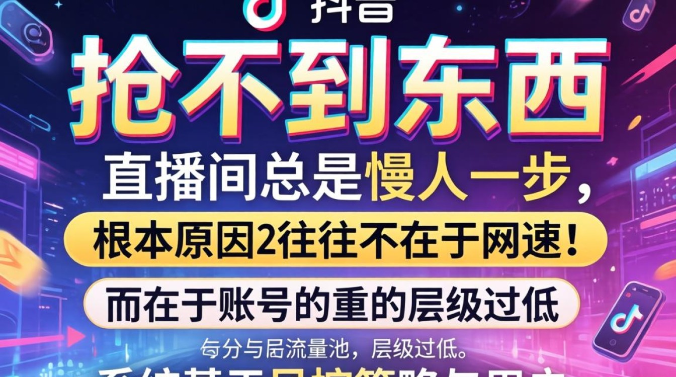 抖音抢不到东西是怎么回事