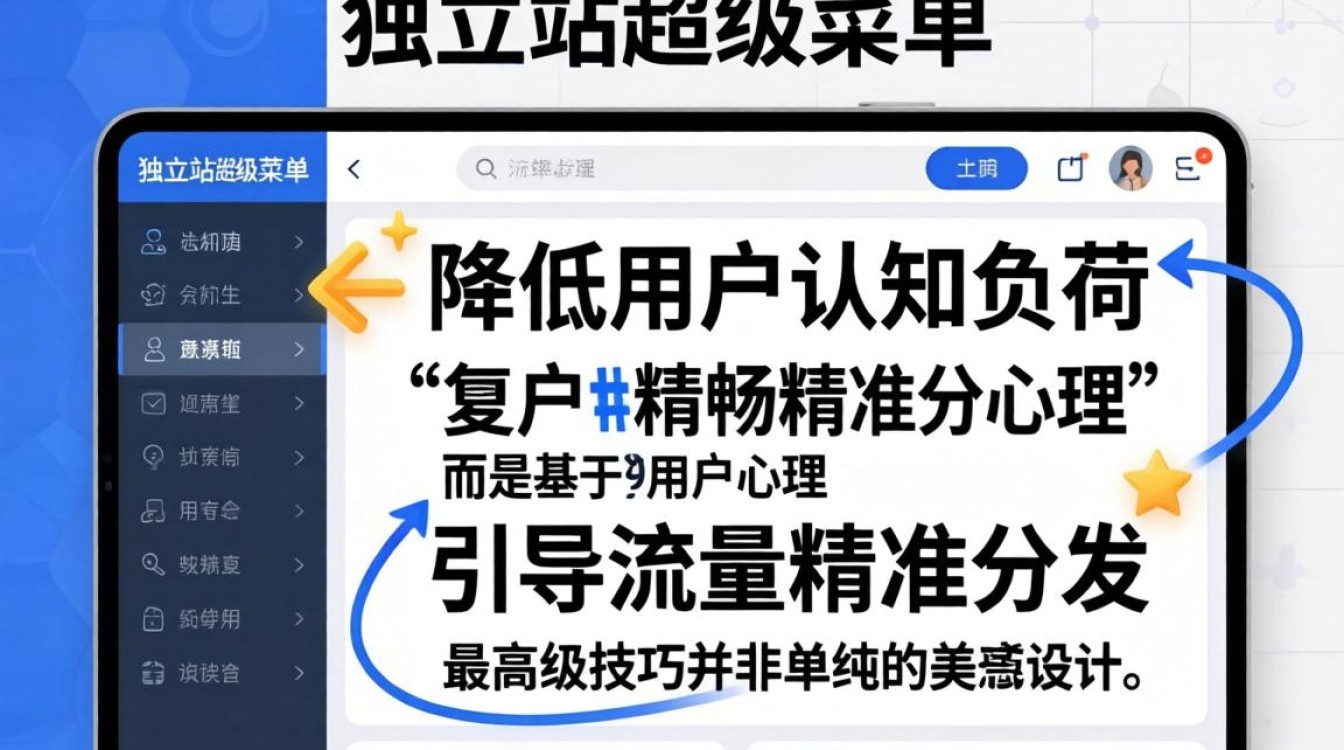 独立站超级菜单怎么排版