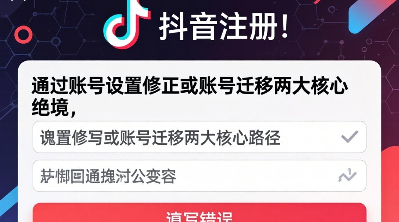 抖音账号注册信息如何修改