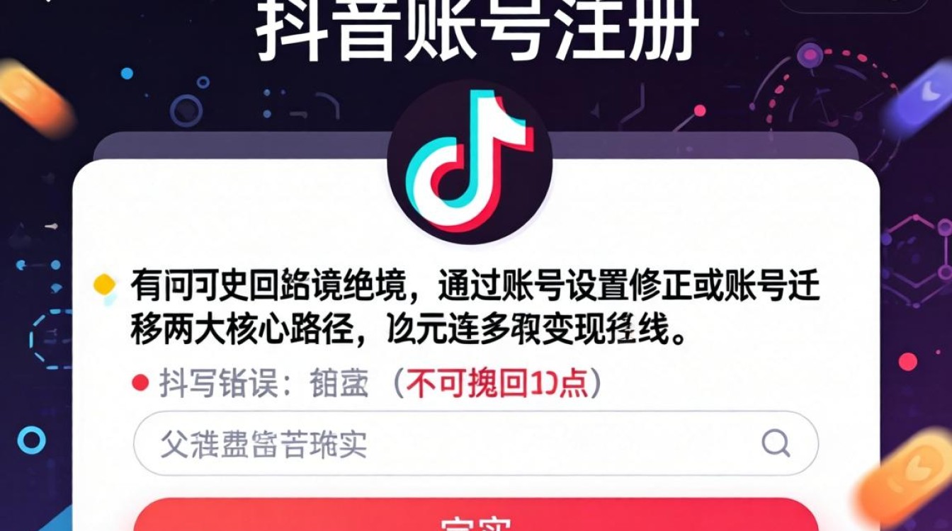 抖音账号注册信息如何修改