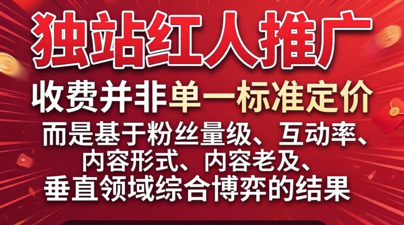 独立站红人推广费用一般多少钱