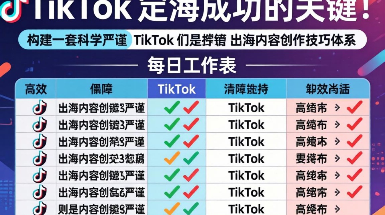TikTok每日工作表怎么写