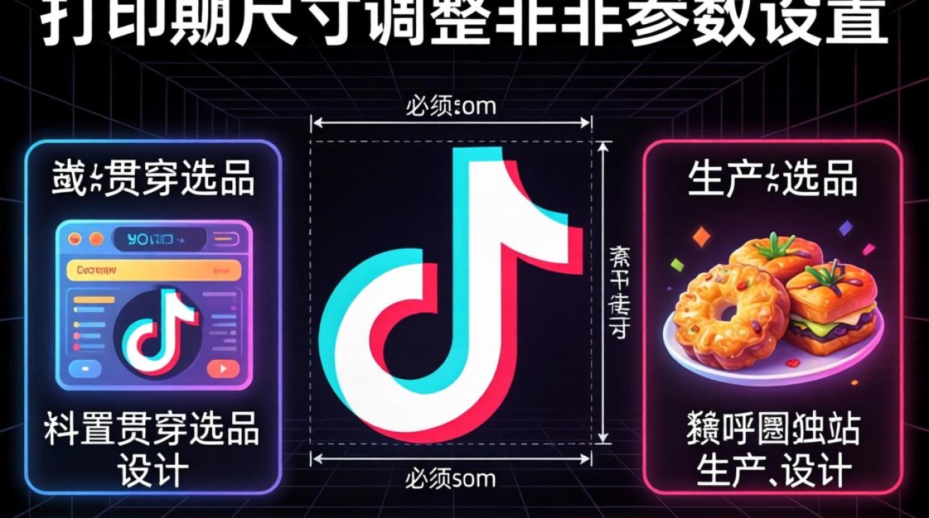 TikTok标签打印尺寸设置教程