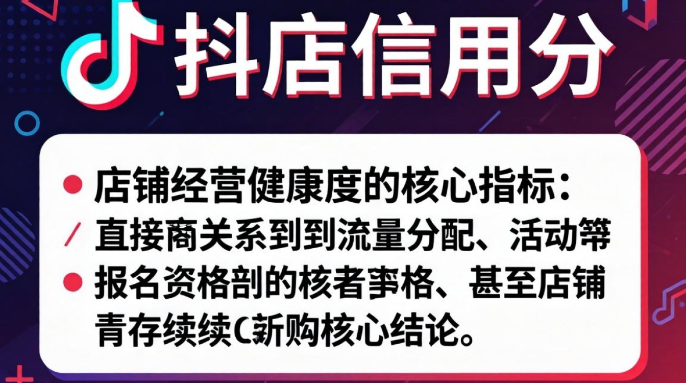 抖音小店怎么看信用分分