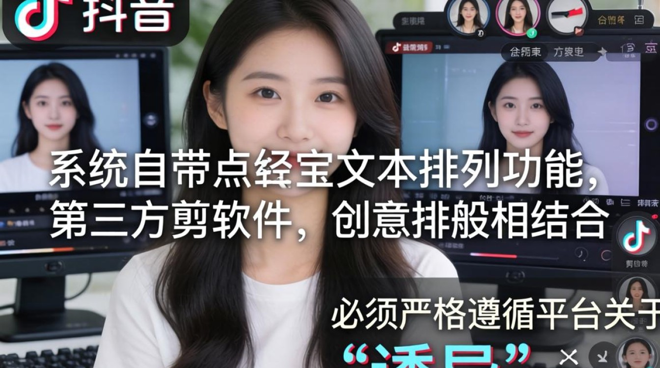 抖音页面文字怎么横放的