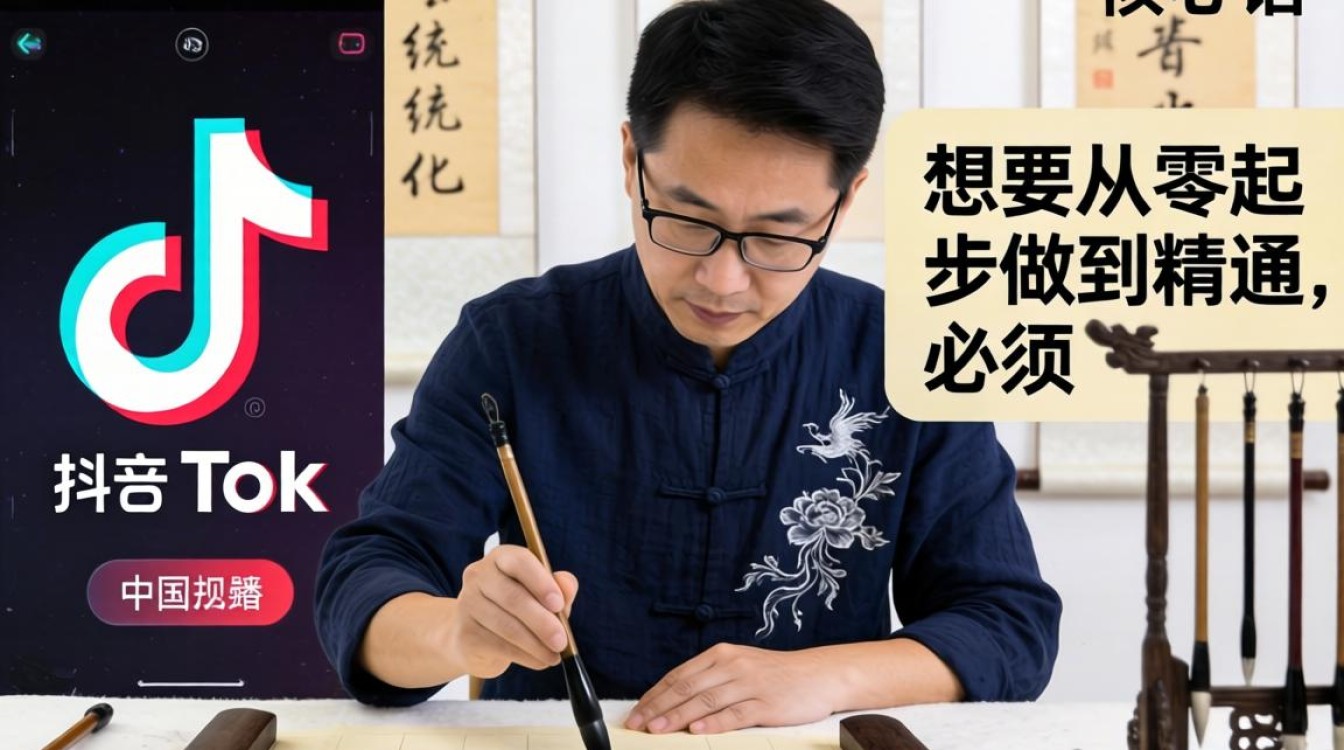 TikTok教中国书法怎么学