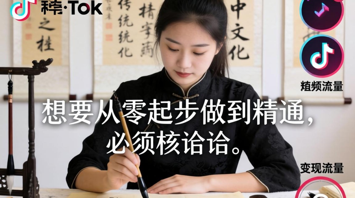 TikTok教中国书法怎么学