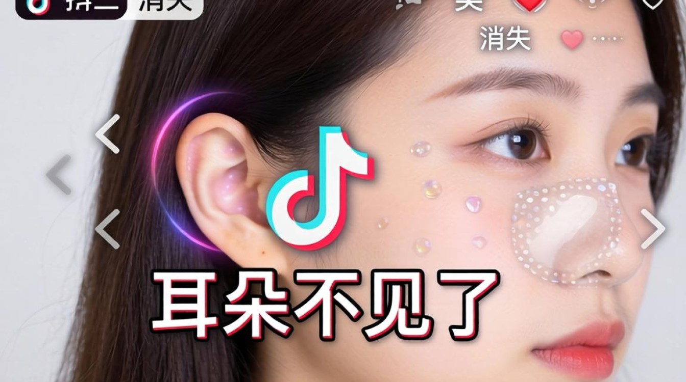 耳朵不见了抖音怎么拍