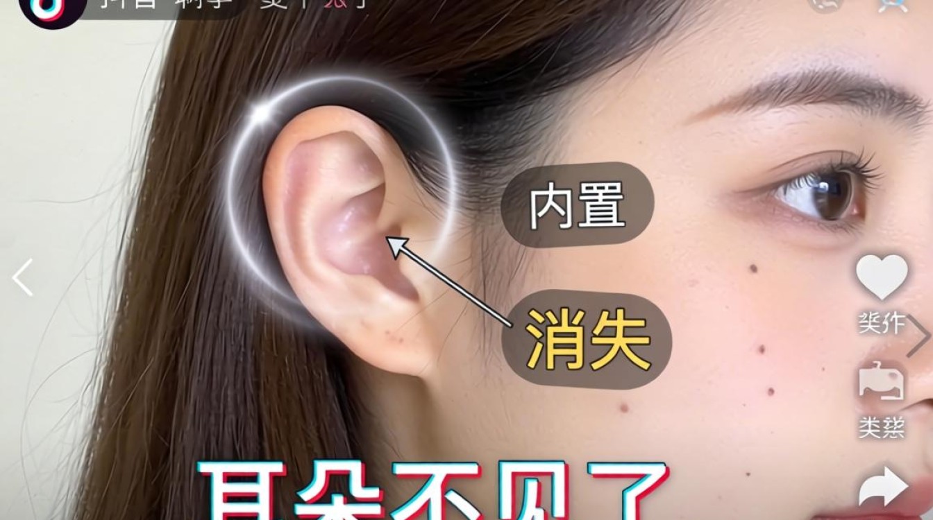 耳朵不见了抖音怎么拍