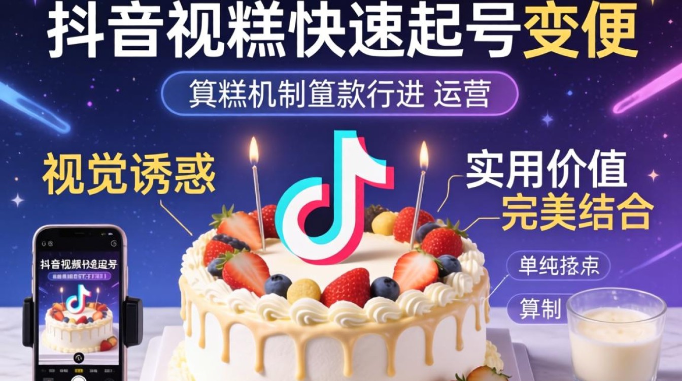 抖音蛋糕视频运营教程新手必看