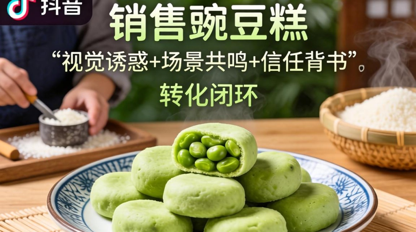 卖豌豆糕怎么做抖音?抖音卖豌豆糕带货话术与转化技巧 抖音卖豌豆糕带货话术与转化技巧