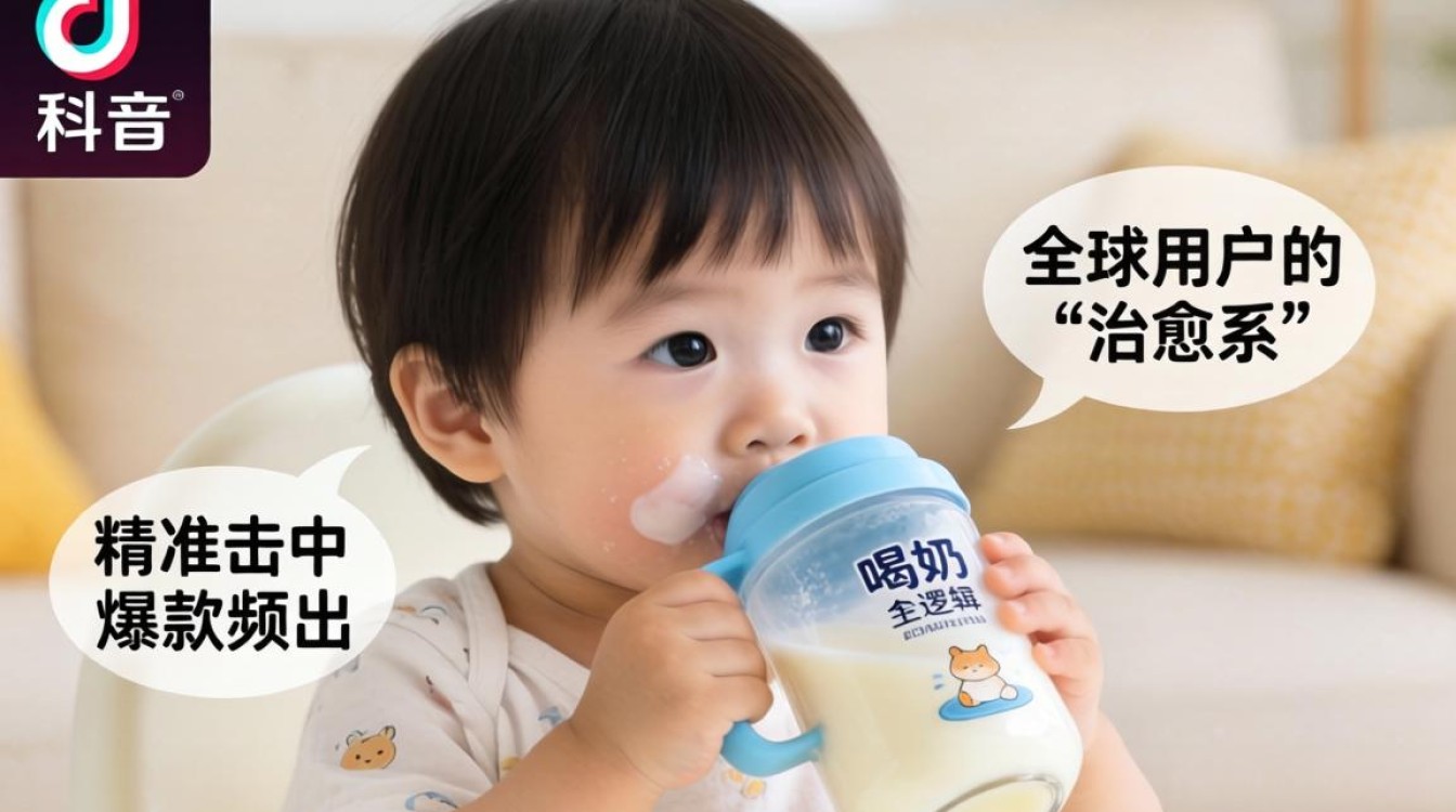 TikTok喝奶的小孩怎么拍