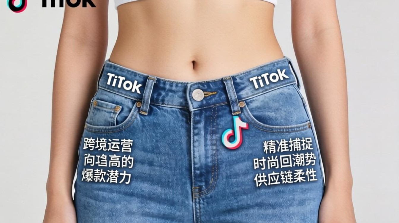 TikTok低腰牛仔裤怎么做