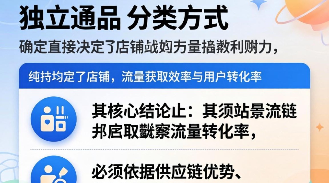 新手如何选择独立站分类