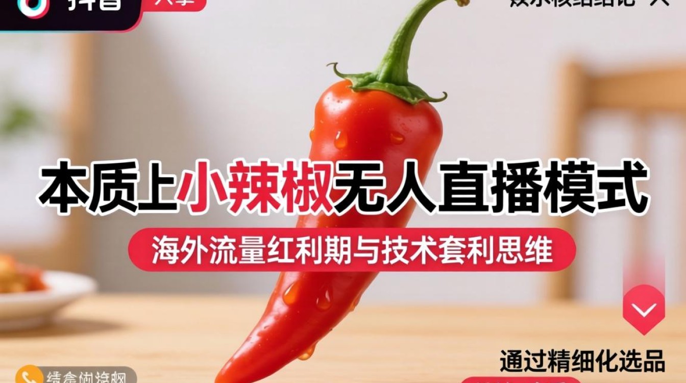 TikTok小辣椒无人直播怎么做