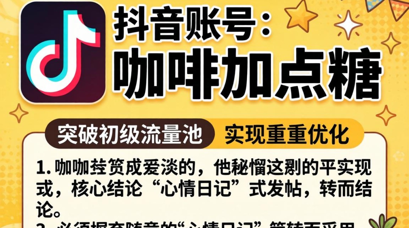 咖啡加点糖抖音号怎么写