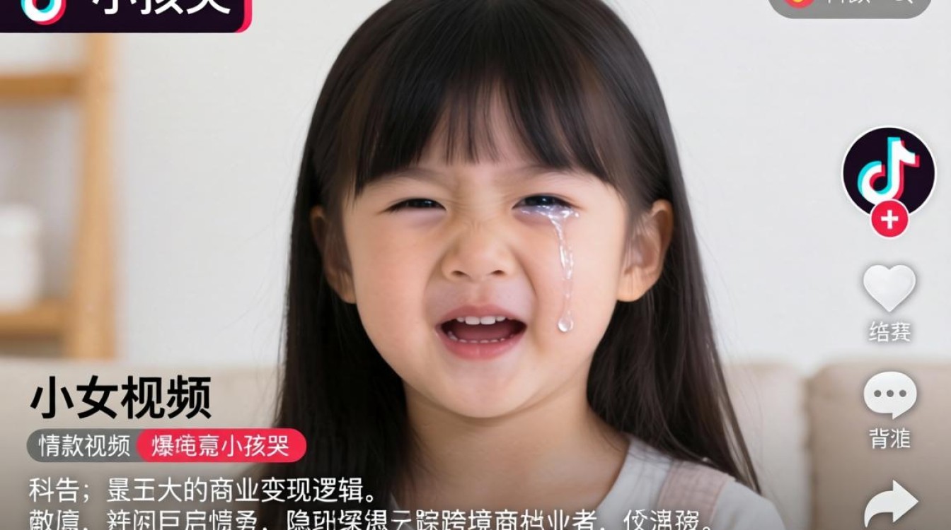 TikTok小女孩哭是怎么回事