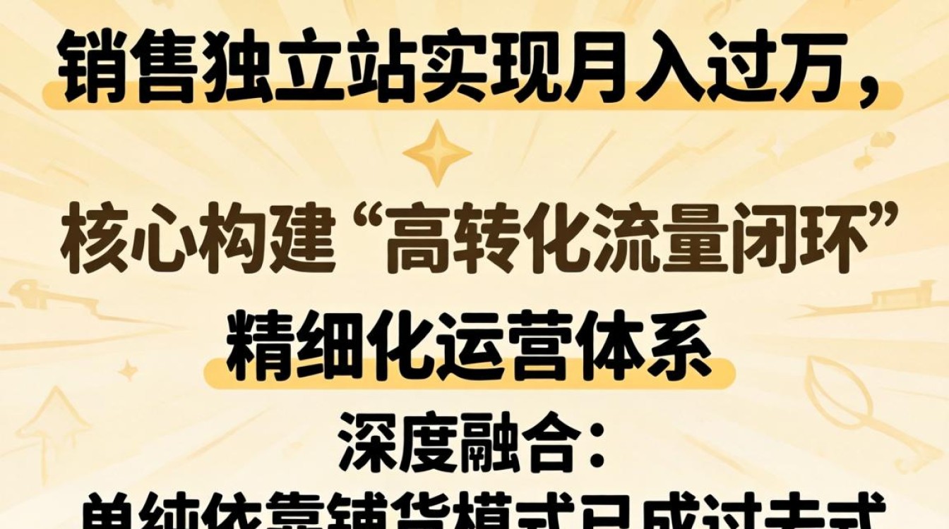 销售独立站怎么做才能月入过万