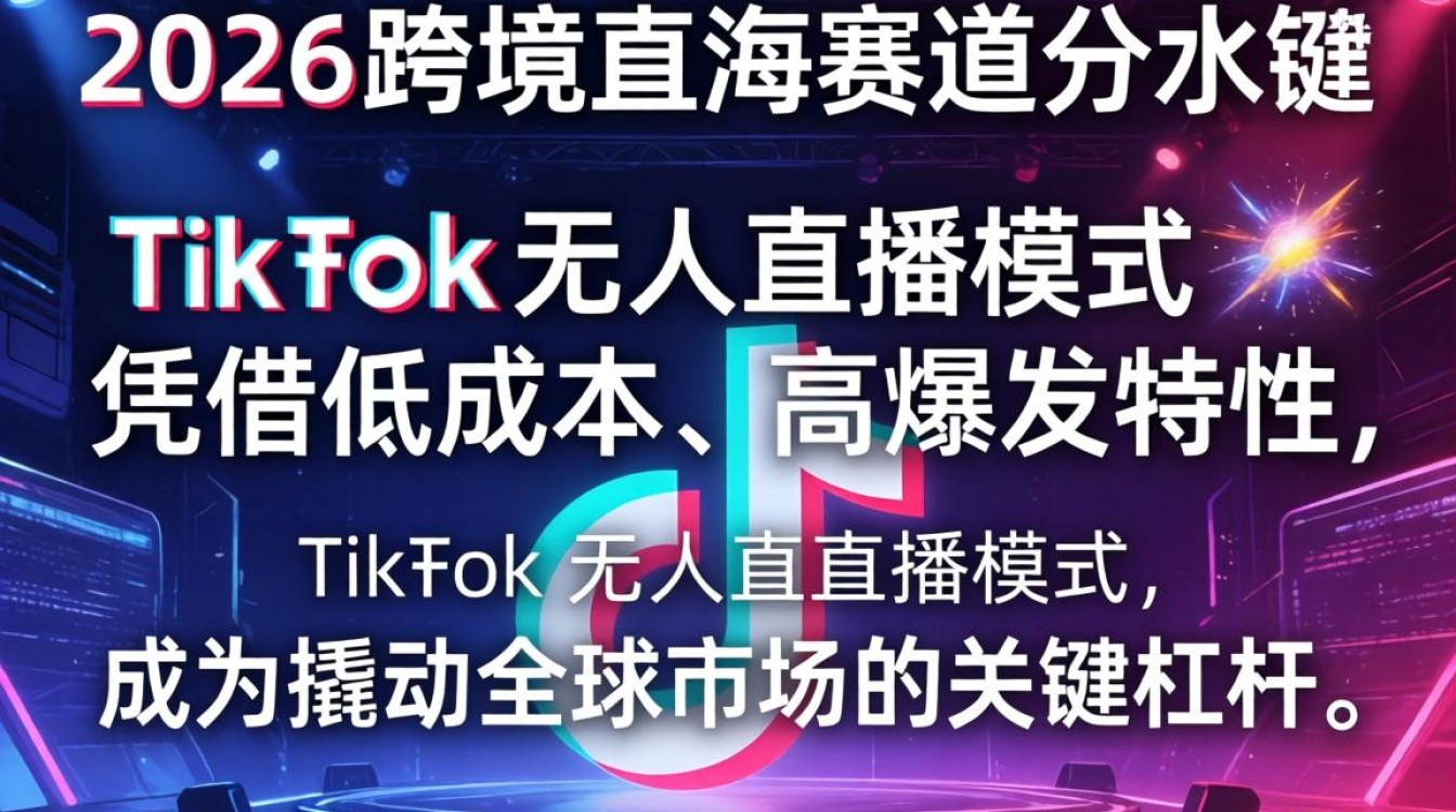 跨境出海2026tiktok无人直播怎么做