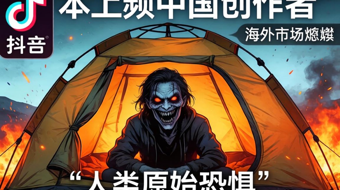 TikTok帐篷诡异视频外国怎么火的