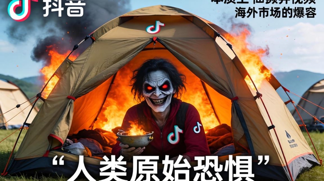 TikTok帐篷诡异视频外国怎么火的
