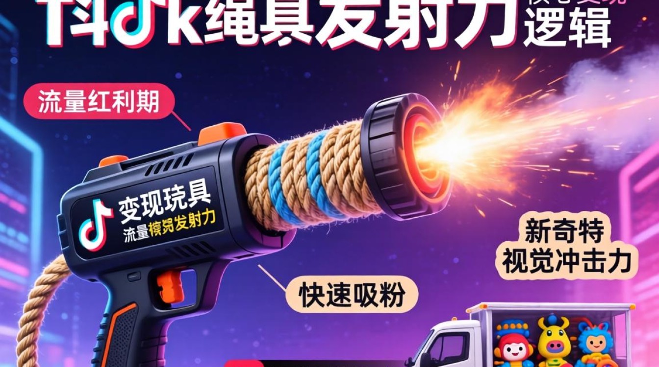 TikTok绳子发射器如何变现