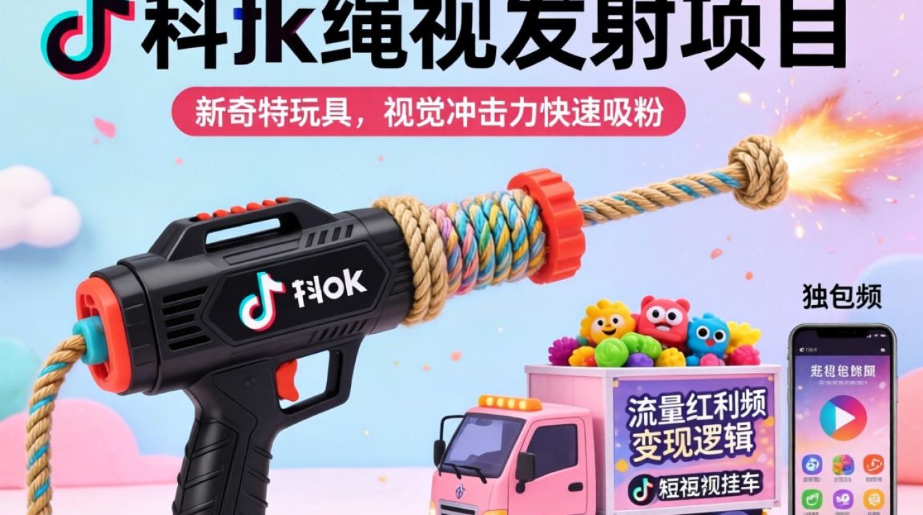 TikTok绳子发射器如何变现