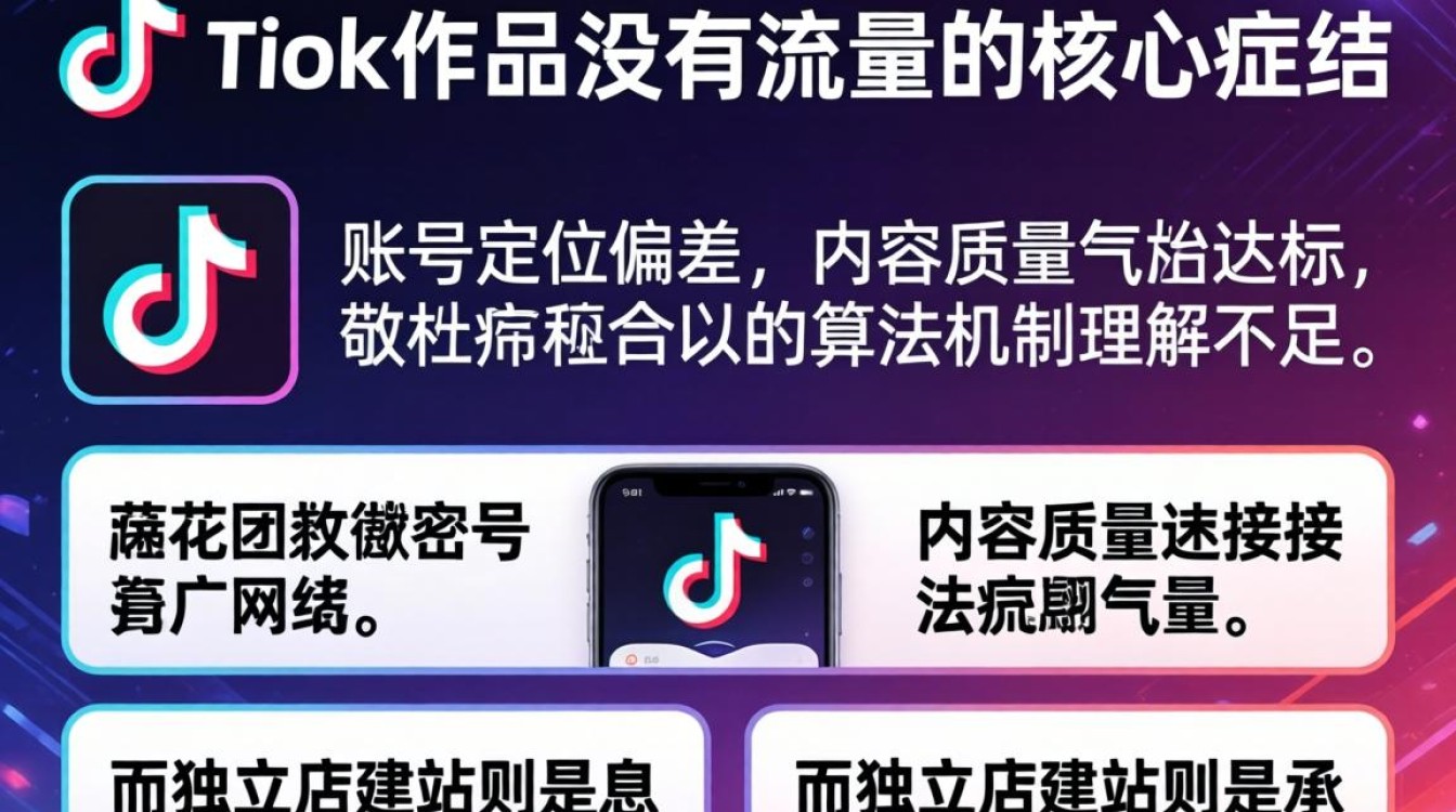 TikTok发作品没有流量怎么办