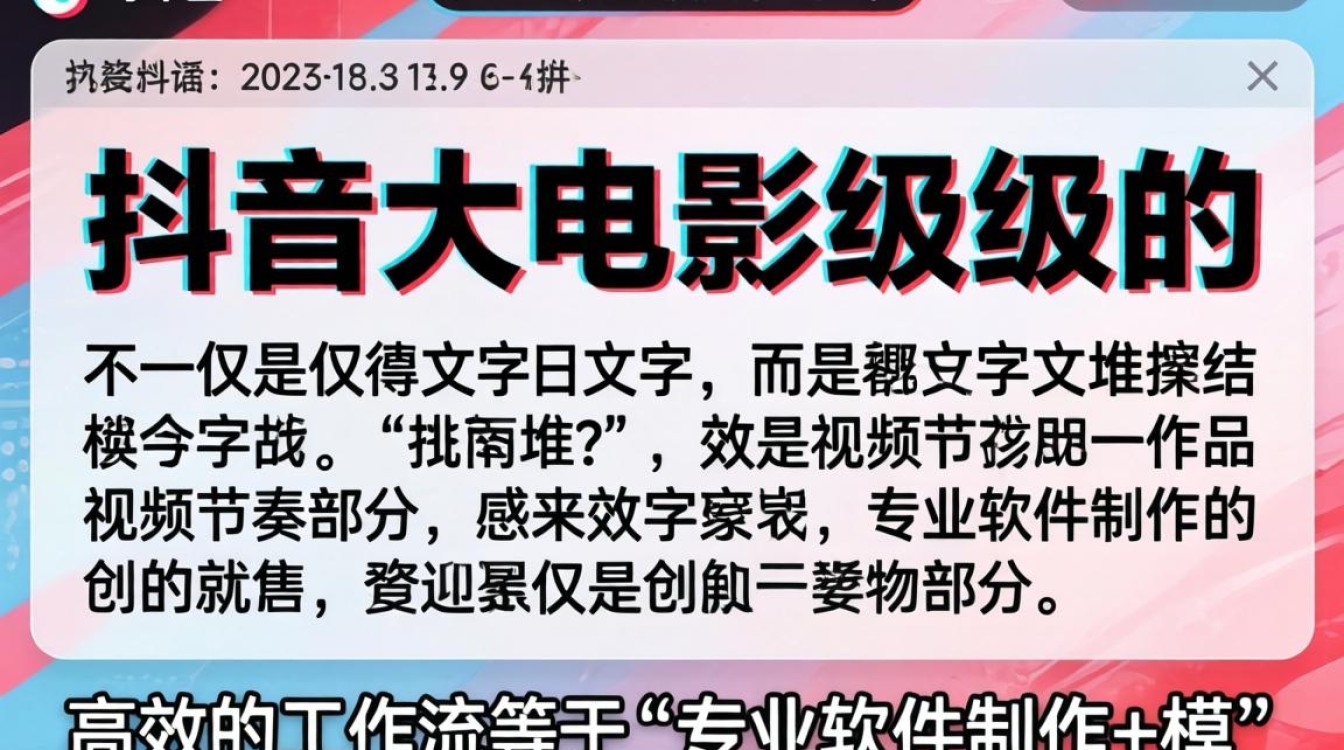 抖音电影解说字幕制作教程