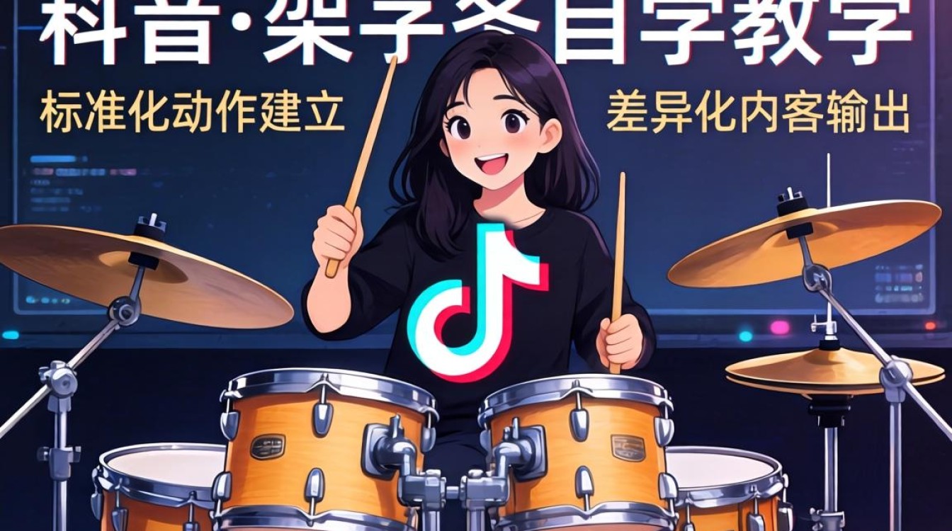 抖音架子鼓怎么自学教学