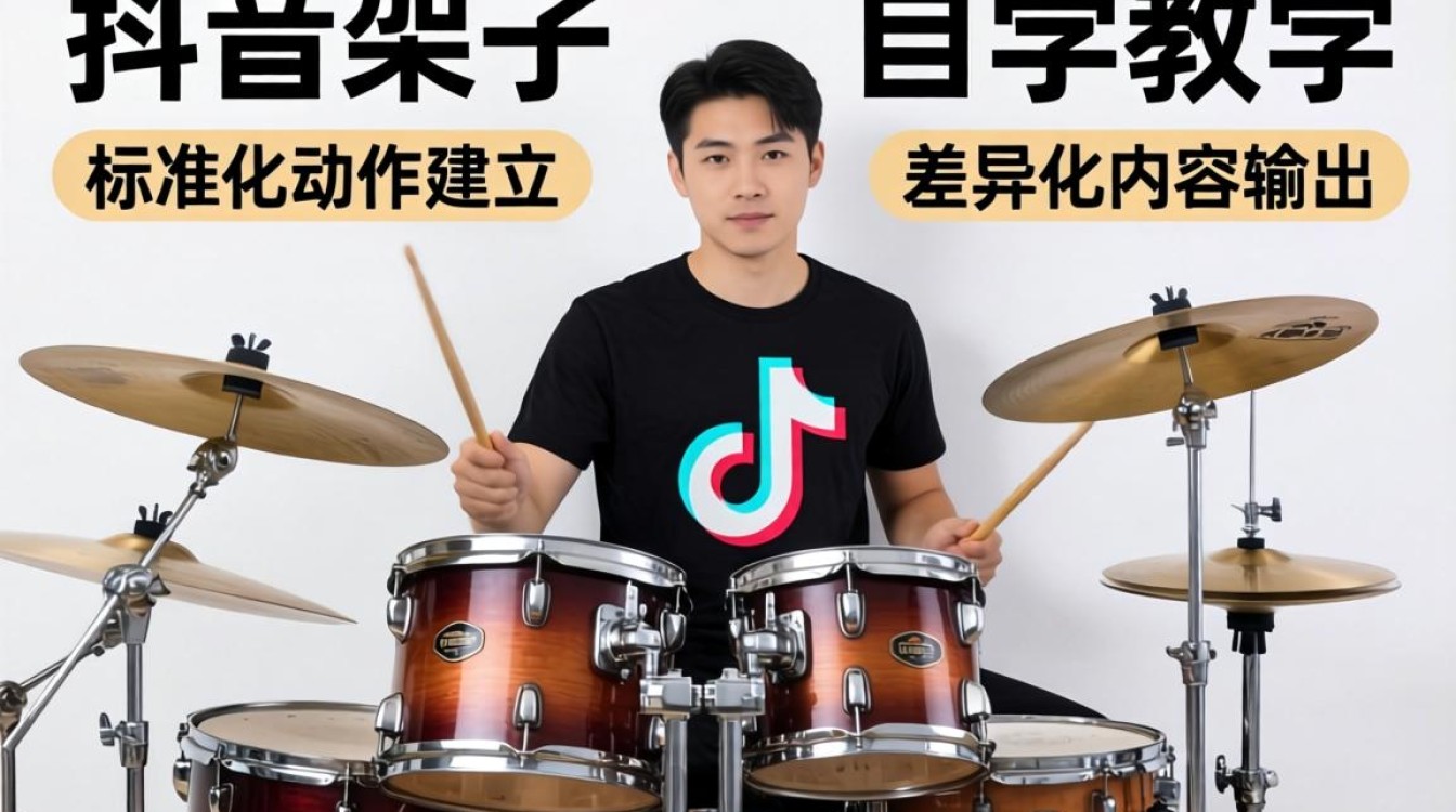 抖音架子鼓怎么自学教学