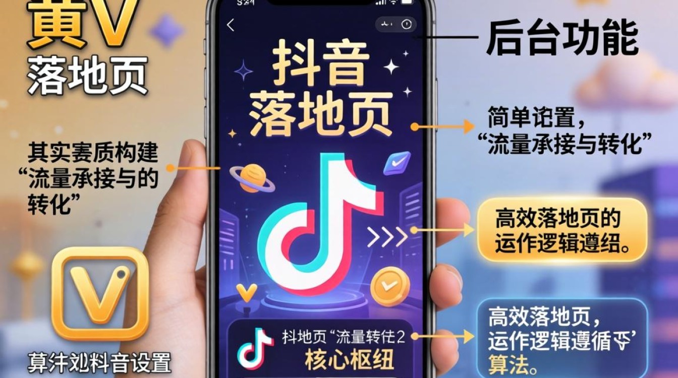 抖音黄v落地页怎么设置