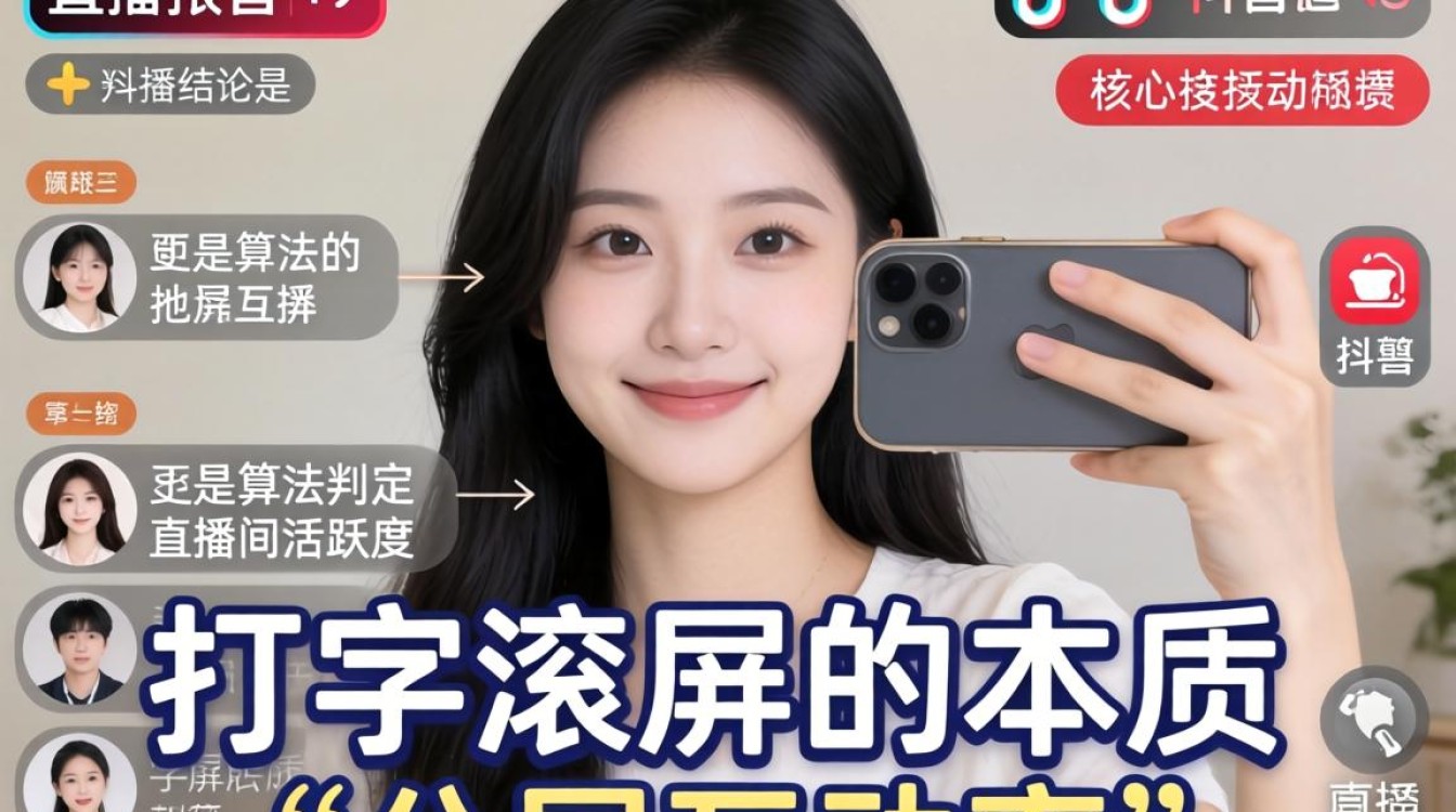 抖音直播间滚屏字幕怎么弄