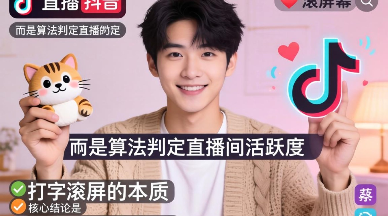 抖音直播间滚屏字幕怎么弄