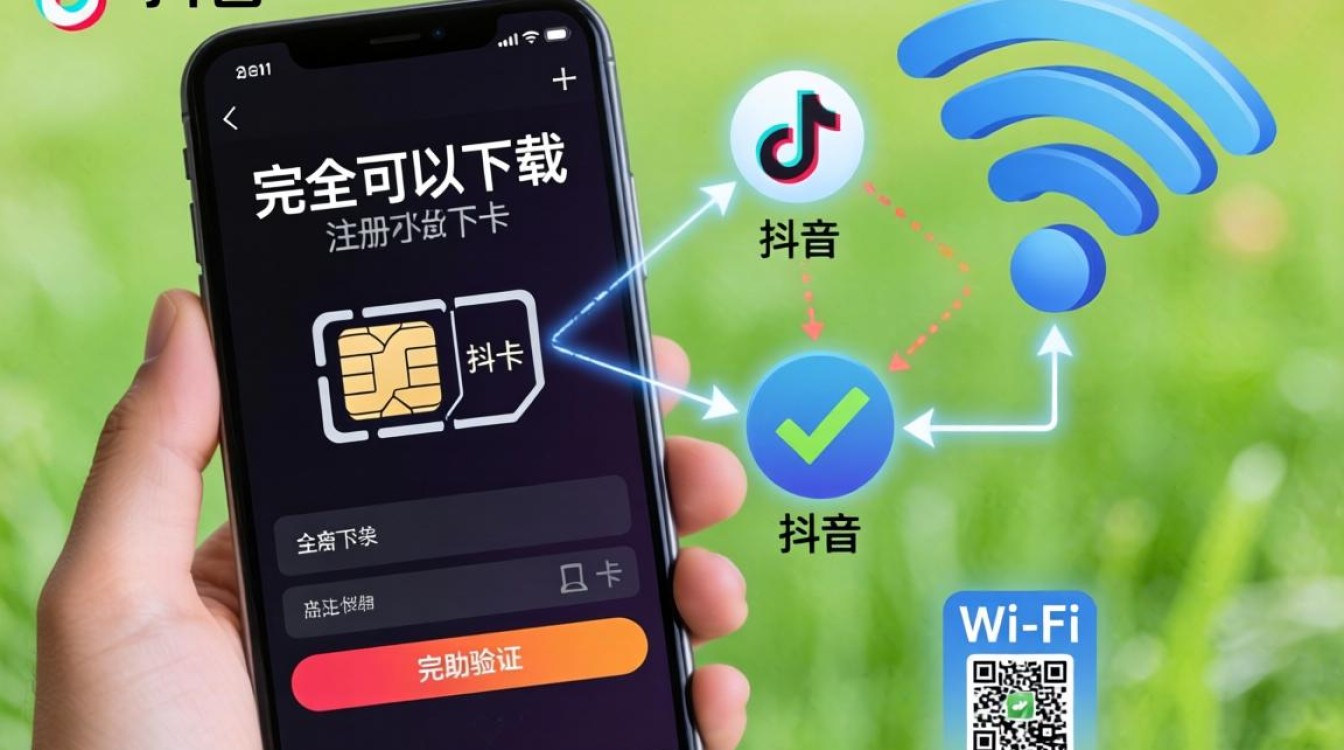 手机没卡怎么下载抖音吗