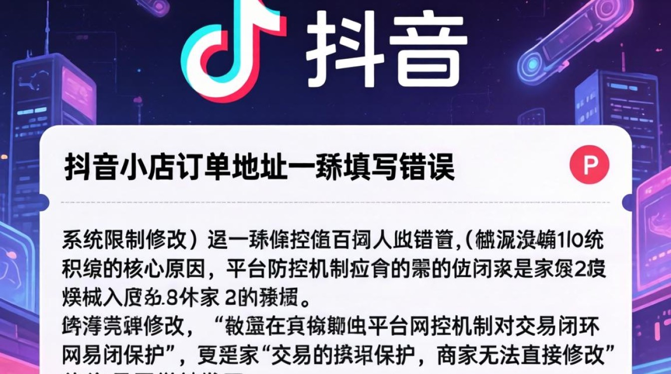 抖音地址修改失败原因及解决方法