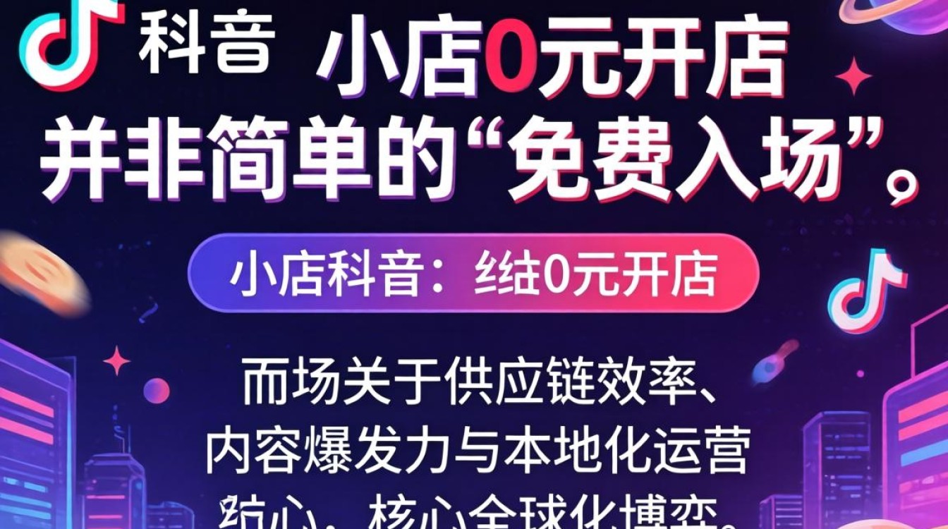 TikTok小店0元开店怎么做