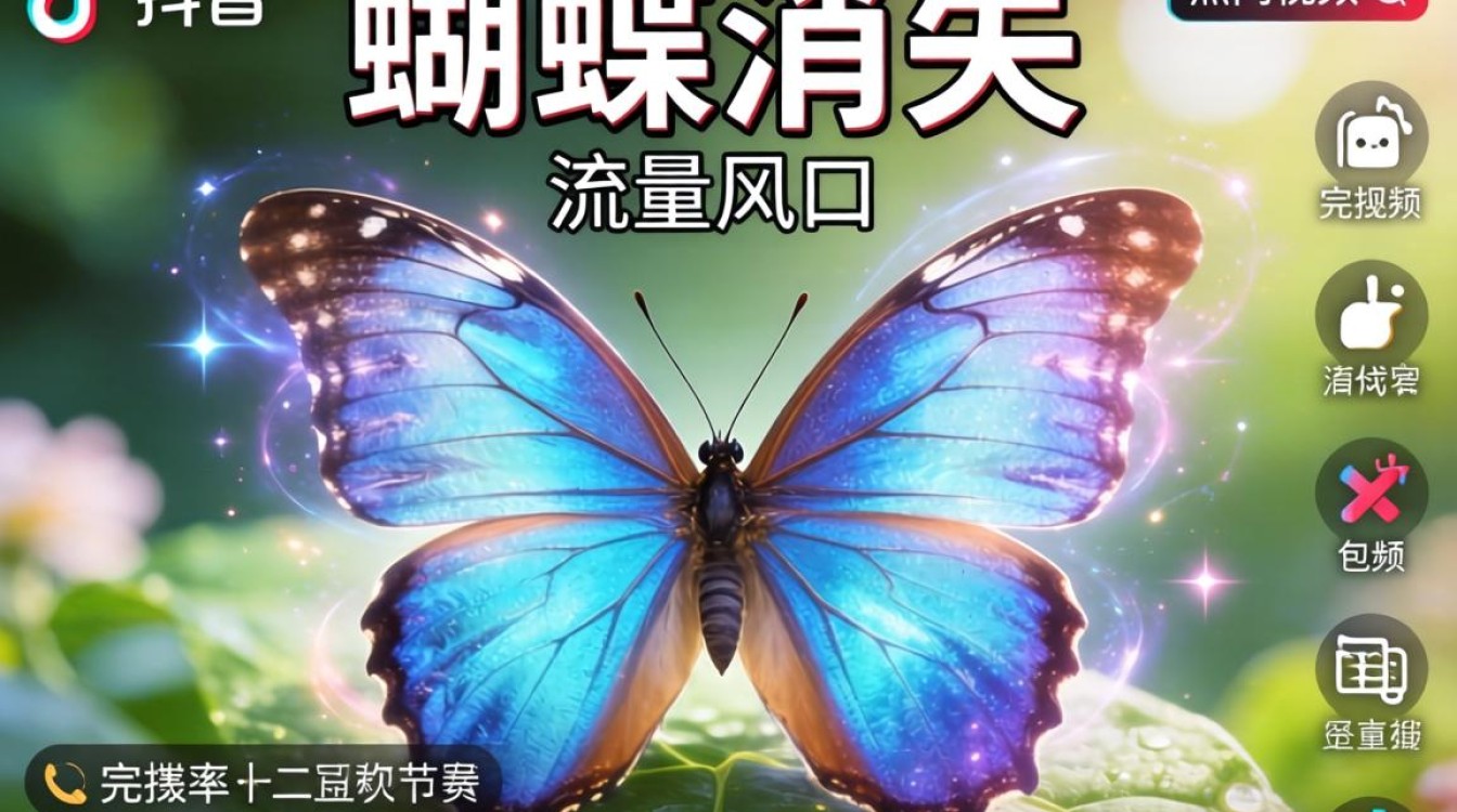 在抖音发蝴蝶消失怎么拍