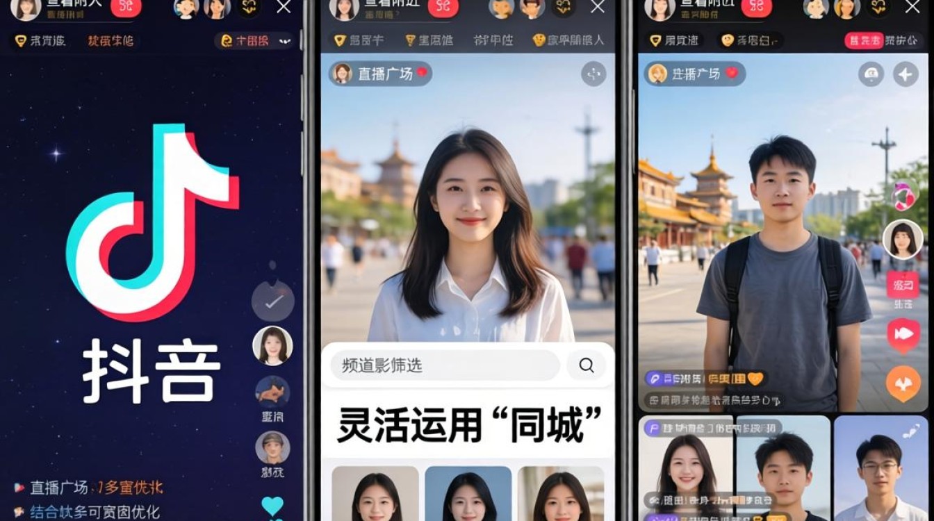 抖音多屏看附近的人怎么操作